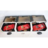 Mixed collection of diecast Ferrari themed model cars to include 3x 1/18 Burago examples (not