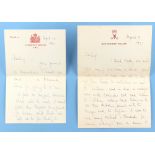 A private collection of royal autographs and royalty ephemera - Princess Margaret (1930-2002) - an