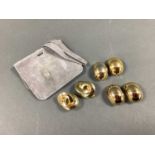 Christian Dior; A Pair of Interlocking Design Clip-On Earrings, to clip fittings signed "Chr.