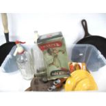 Kitchenware, including French Le Creuset cast iron lidded saucepans, frying pans, boxed Harper No.30