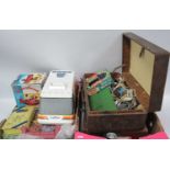 Vintage Toys, including a boxed Subbuteo 60140 football set, a quantity of Meccano metal kits with