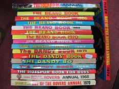 Quantity of Annuals, including 1960s-70s Beano Book, Dandy Book, Tiger Roy of the Rovers, etc:-