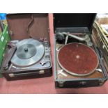 Recordon Portable Record Player/Recorder?, circa 1930s, in brown bakelite casing, Serial No 009002