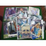Signed Football Press Photographs/Images/Prints, including Tommy Gemmell, Barry Horne, Dean