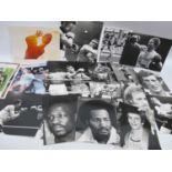 Boxing Press Photographs/Images (x 11), including Bruno, Watt, Andries, Magri, Kaylor, Rugby (x 20),