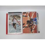 Sports Autographs, including Pendleton, Cousins, Giles, Farah, Akabusi, Cram, Moorcroft, plus