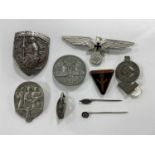 WWII German Third Reich Hitler Youth Proficiency Badge, marked 'B' & RZM MI/63' badges or 'Tinnies',