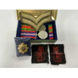 WWII British Army Cloth Formation Patches for 31st Independent Infantry Brigade/1st Air Landing