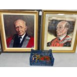 Paintings of WWI Royal Artillery Veteran Bill Ferrar, including Ruskin Spear CB RA (1911 - 1990),