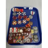 Collection of Polish Medals, including Cross of Merit, in gold, silver and bronze, Order of