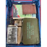 WWI Miniature Medal Duo, WWII British Army Sherwood Rangers Yeomanry Lapel Badge and Tie Clip,