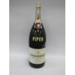 Piper-Heidsieck Champagne Shops Dummy Display Bottle, 67cm tall (empty).