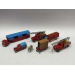 Six items of original Corgi Chipperfields Circus Diecast models, including Horsebox with horses,