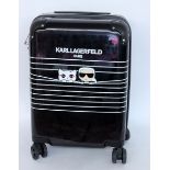 KARL LAGERFELD HARD TROLLEY. Schwarz