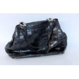 ALTE KROKOLEDER HANDTASCHE. Fa. Cape