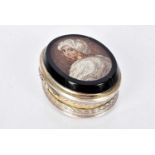 A Victorian Silver and Micro-Mosaic Trinket Box,