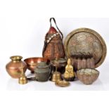 An assortment of Middle Eastern Metalware,