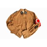 A WWII German NSKK brown tunic,