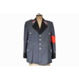 A WWII German Luftwaffe Flak Four Pocket Service Tunic,