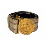 A WWII German Kriegsmarine Officer's Brocade Belt,