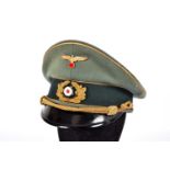 A WWII German Wehrmacht General's peaked Cap,
