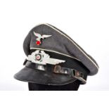 A WWII German Luftwaffe Officer's peaked Cap,