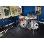 Rogers Double Bass Drum Kit with Paiste Cymbals,
