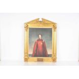 A presentation print of Queen Elizabeth II,