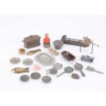Early dolls’ house kitchen accessories,