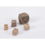 Five ancient dice