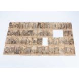 A rare near complete pack of Horrid Popish Plot playing cards, 1678 to 1701,