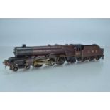 Bassett Lowke O Gauge 4-6-2 Loco and Tender LMS Maroon, 'Princess Elizabeth' No 6201,