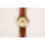 A c1960s Bulova manual wind gold plated wristwatch head,
