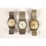 Three wristwatches,
