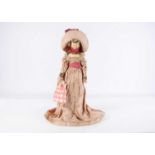 An 19th century Grodnertal wooden doll,