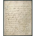 Prince Rupert, 1648 (9 November) autograph letter signed "Rupert" with address panel reading "F...