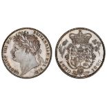 NGC MS64 | George IV (1820-1830), Halfcrown, 1820, Type 1, laureate head left, rev. crowned and ligh