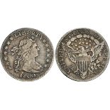 NGC VF30 | United States, Federal Republic (1776-Present), Dime, "Draped Bust", 1800, bust right, re