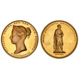 PCGS SP61 | Victoria (1837-1901), The Royal Society, Queen's Gold Medal, 1871, awarded to George Bus