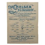 1920 CORINTHIANS VERSUS QUEENS PARK (GLASGOW) FOOTBALL PROGRAMME, 15/3/1920, SINGLE SHEET,