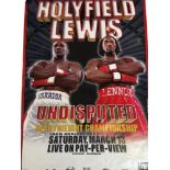 LENNOX LEWIS V EVANDER HOLYFIELD 1999-00 ORIGINAL BOXING POSTERS, MADISON SQUARE GARDENS, 13/11/199,
