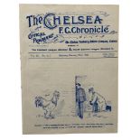 CHELSEA VERSUS TOTTENHAM HOTSPUR 1907/08 FOOTBALL PROGRAMME, 22/2/1908, FRIENDLY, SPURS FINAL SEASON