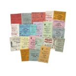 COLLECTION OF 1950/60s FOOTBALL TICKET STUBS, 22 EXAMPLES, YEOVIL V PALACE 63/64, CHELSEA,