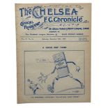 CHELSEA VERSUS EVERTON 1914/15 FOOTBALL PROGRAMME, 19/12/1915. EX BOUND VOLUME.