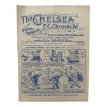 CHELSEA VERSUS BRADFORD CITY 1929/30 FOOTBALL PROGRAMME, 5/4/1930. CREASING.