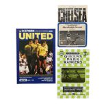 COLLECTION OF MANCHESTER UNITED LAST GAME FOOTBALL PROGRAMMES, BOBBY CHARLTON LAST GAME AT