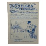 CHELSEA VERSUS TOTTENHAM HOTSPUR 1910/11 FOOTBALL PROGRAMME, 3/10/1910, LONDON PROFESSIONAL
