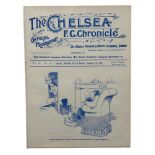 CHELSEA VERSUS WOOLWICH ARSENAL 1908/09 FOOTBALL PROGRAMME, 7/12/1908, LONDON FA CHARITY MATCH, ALSO