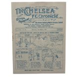 1927 FA AMATEUR CUP SEMI-FINAL FOOTBALL PROGRAMME, LEYTON V SOUTHALL, 12/3/1927, AT CHELSEA. LACKING