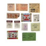 COLLECTION OF BRITISH CLUBS IN EUROPE FOOTBALL TICKET STUBS, SUNDERLAND VERSUS SPORTING LISBON 73/